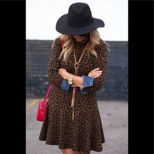 Ann Taylor Loft Abstract Animal Print Mini Dress